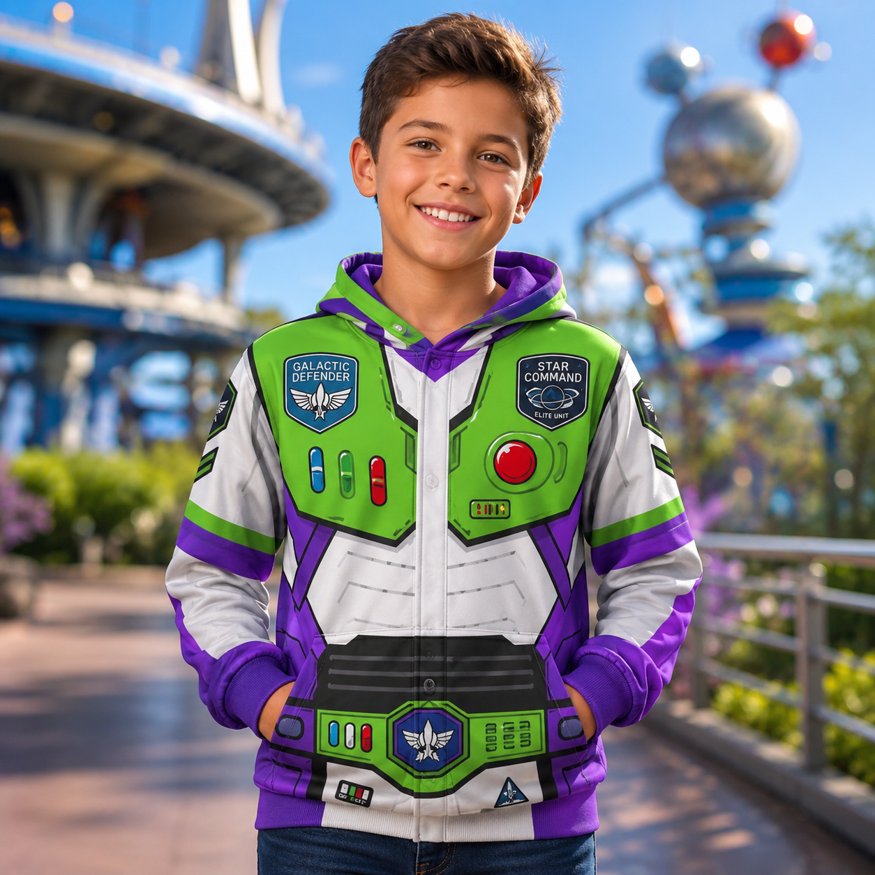 Personalized Buzz Lightyear Costume AOP Shirt for Kids Halloween AOP Shirt GradoCreations