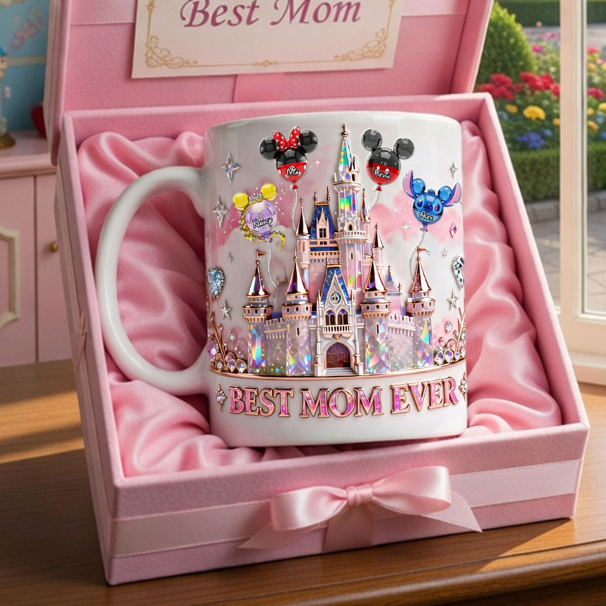 Personalized Magic Castle Coffee Mug Best Mom Ever Gift