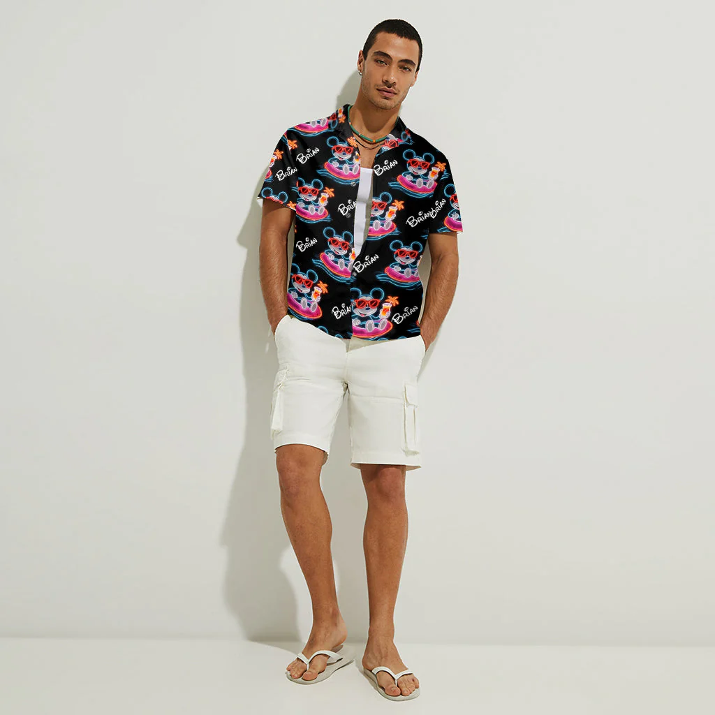 Personalized Hawaiian Shirt with Fun Disney Design for Him Hawaiian Shirt GradoCreations