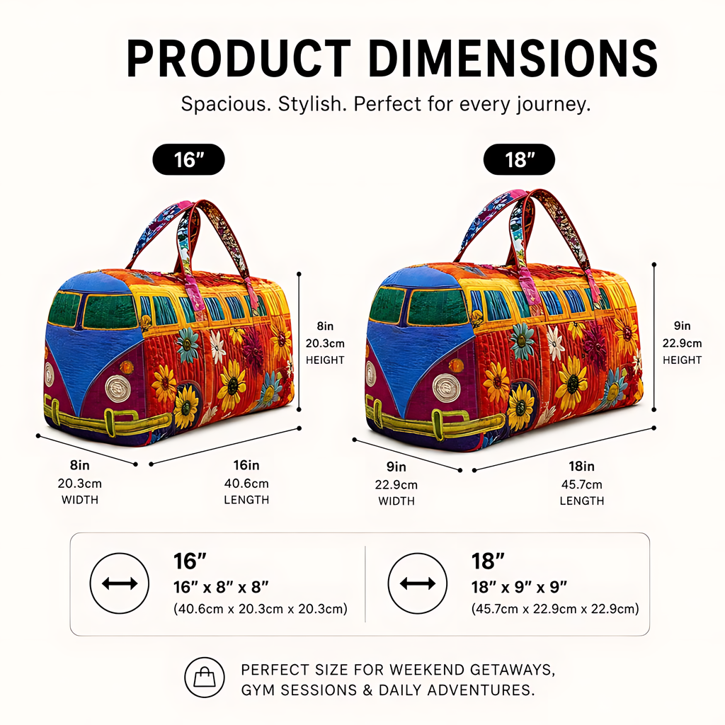 Personalized Quilted Duffle Bag with Honey Bear Design Gift for Movie Fans