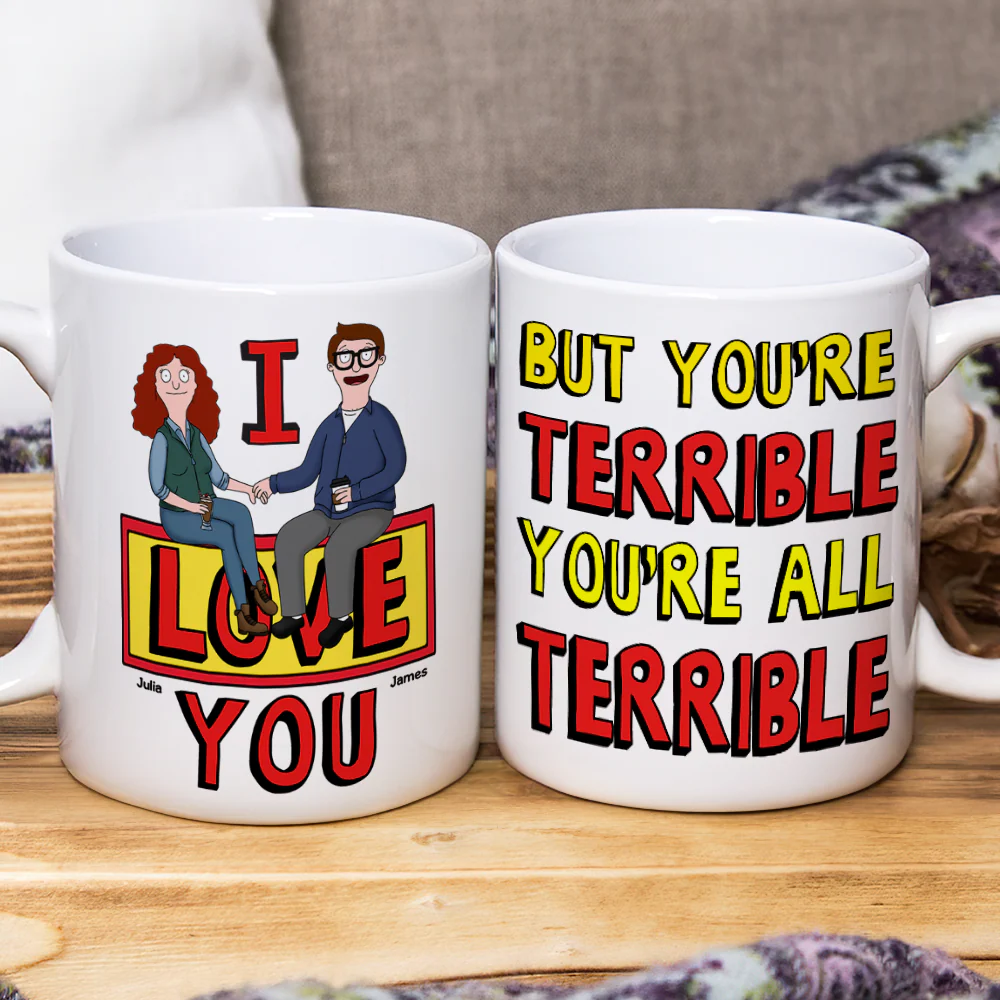 Funny Personalized Mug for Couples Unique Gift for Anniversary