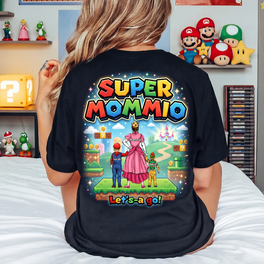 Personalized Super Mom T-Shirt Custom Design Gift for Mom