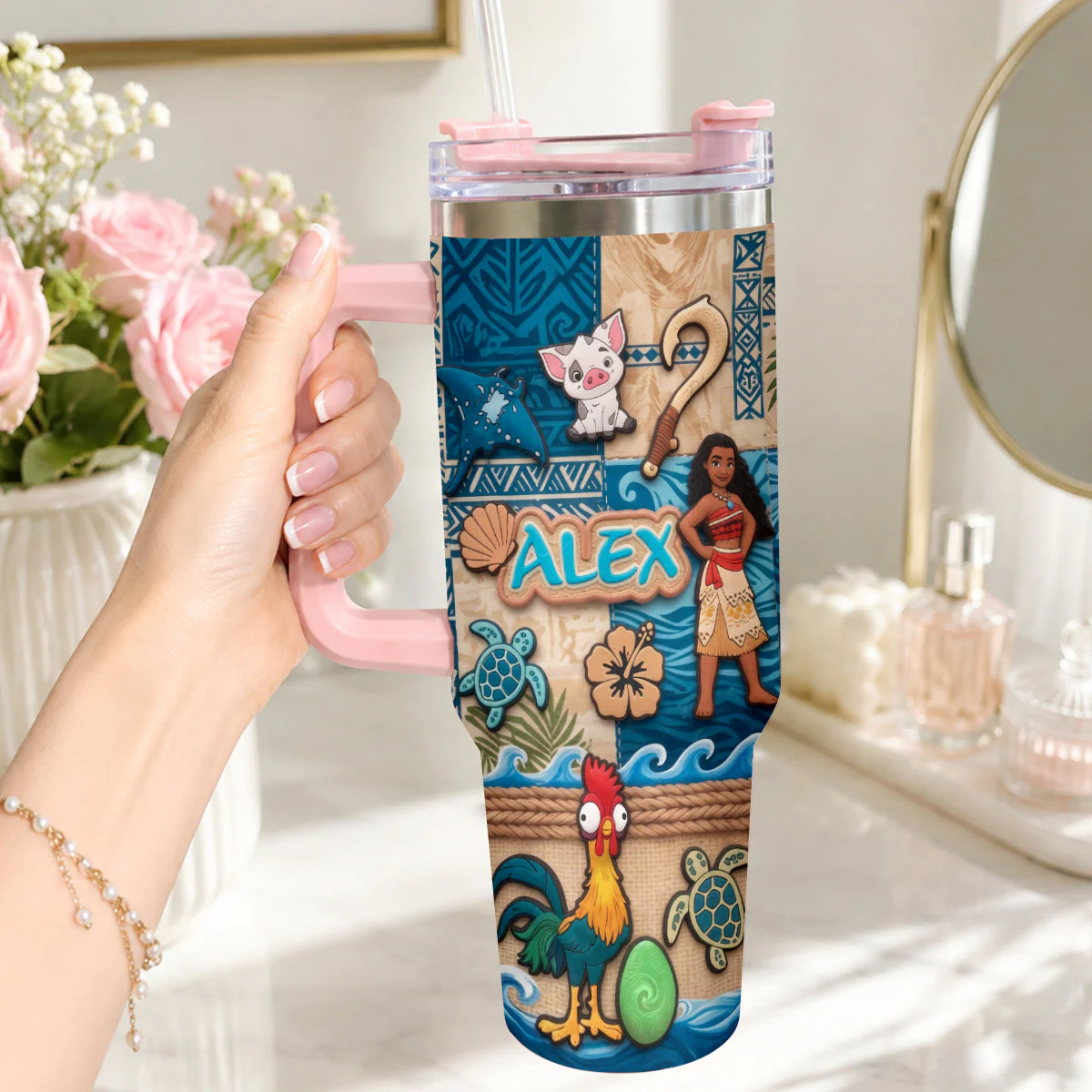 Personalized Ocean Adventure Tumbler Custom Name Gift for Kids Tumbler GradoCreations