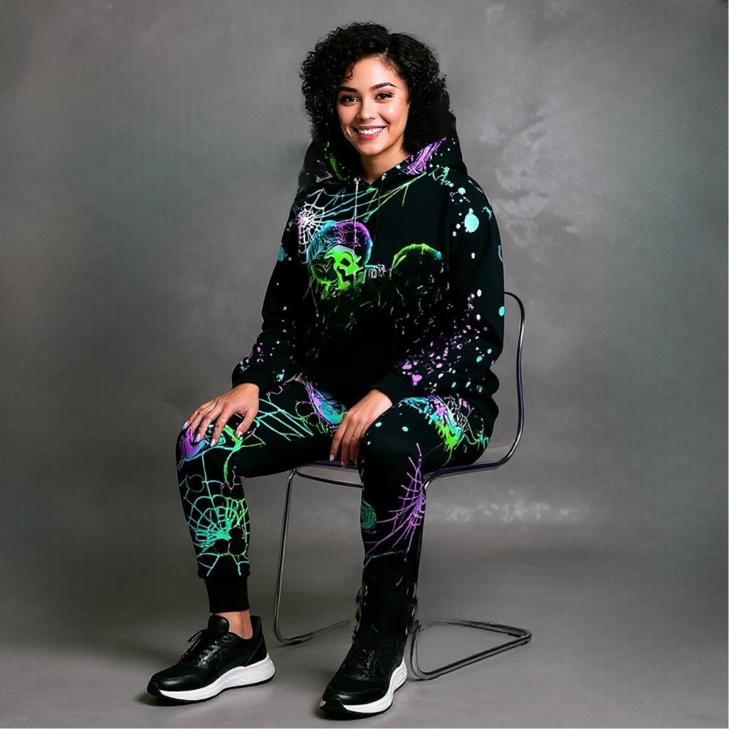 Personalized Spooky Boogie Man Hoodie and Leggings Set Gift for Halloween or Christmas
