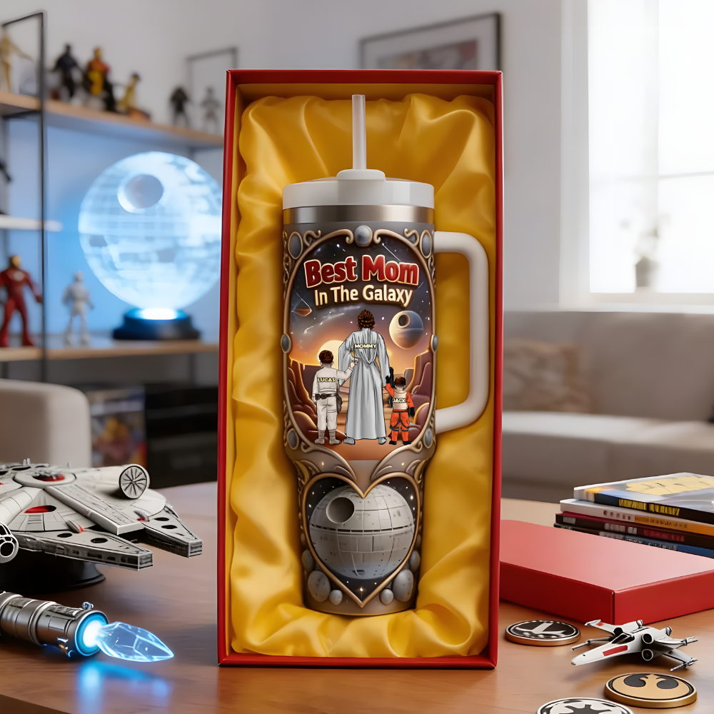 Personalized Best Mom In The Galaxy Tumbler Gift for Mom