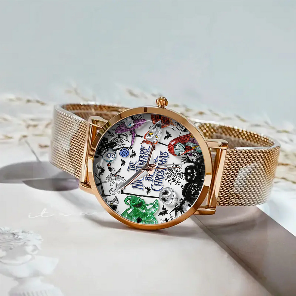 Personalized Spooky The Nightmare Before Christmas Hand Watch for Her