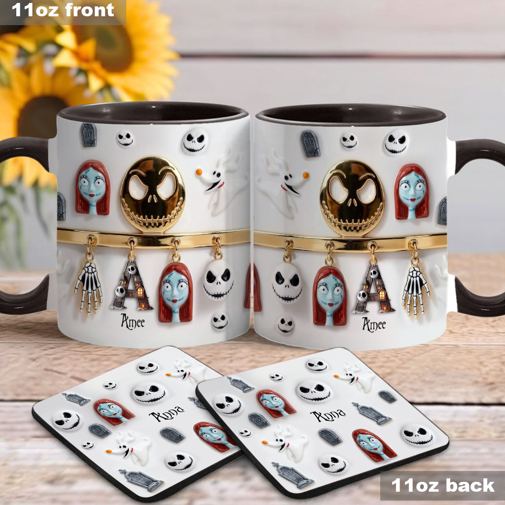 Personalized Spooky Character Mug Custom Name Gift for Movie Fans