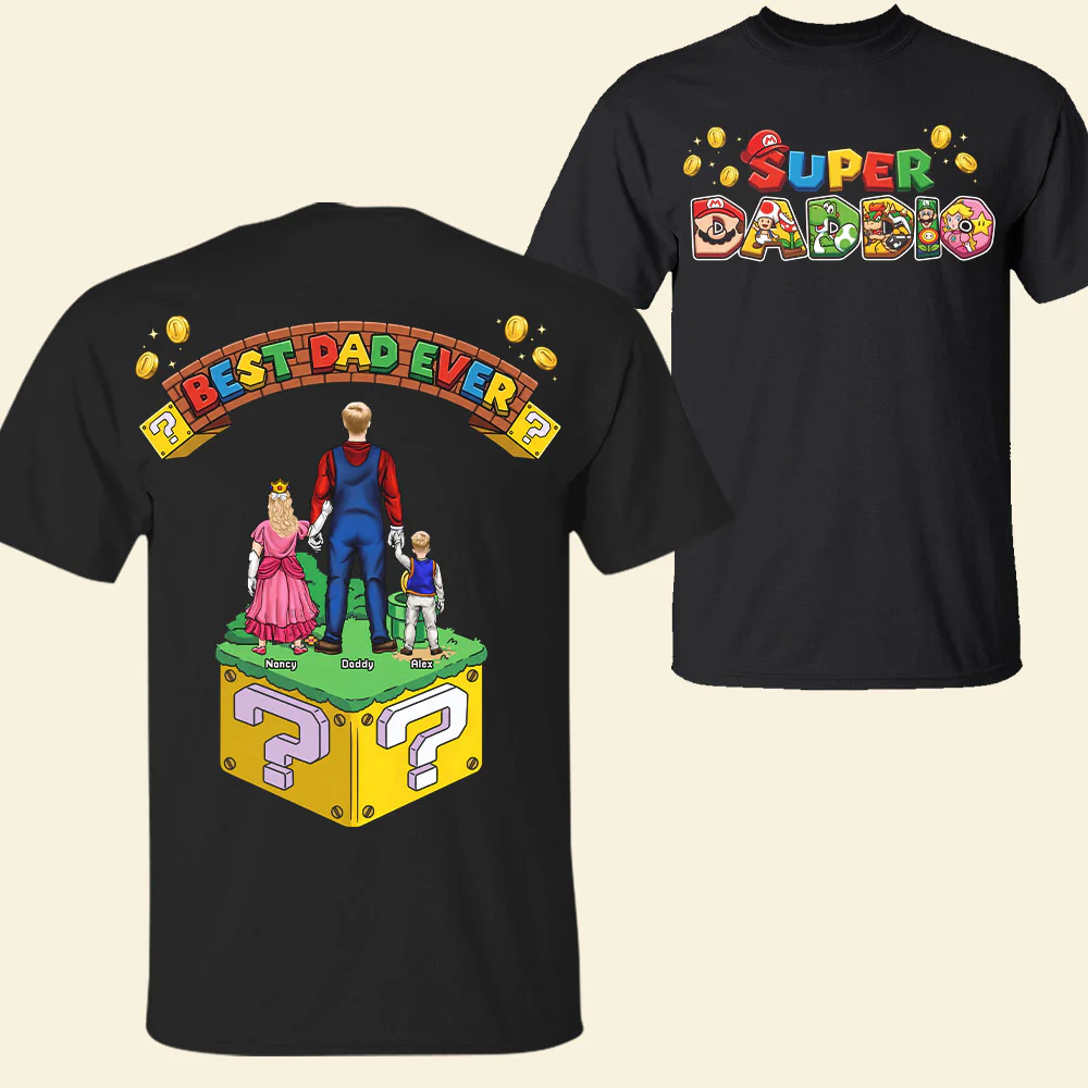 Personalized Best Dad Ever Shirt Custom Gift for Father's Day