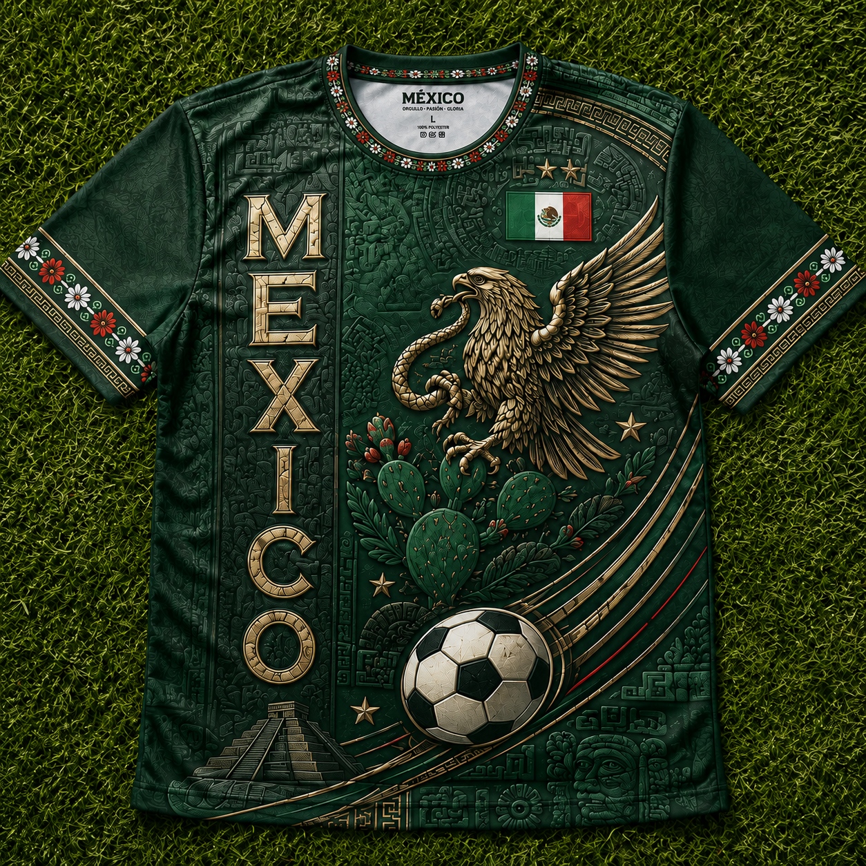 Personalized Mexico Soccer Jersey Custom Name Gift for Football Fans