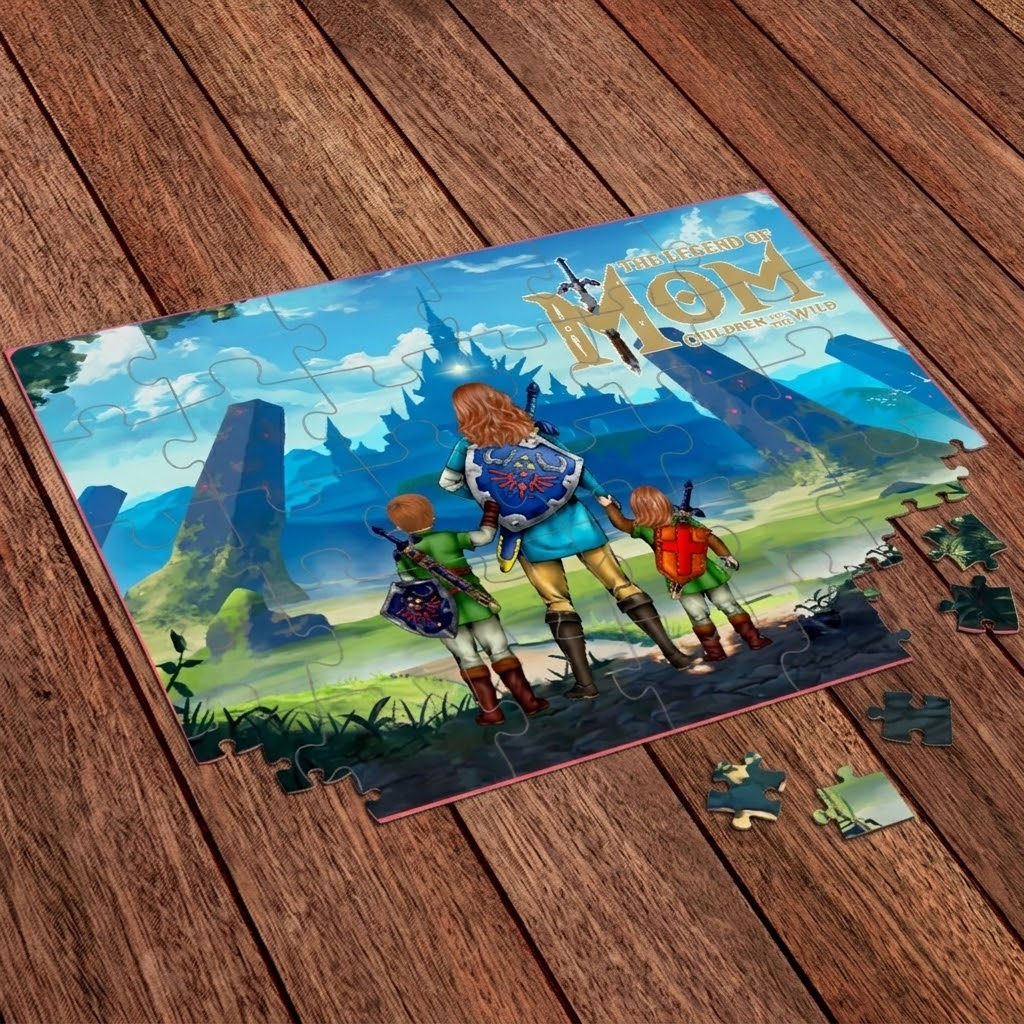 Personalized Fantasy Adventure Puzzle Gift for Mom - Kids Fun