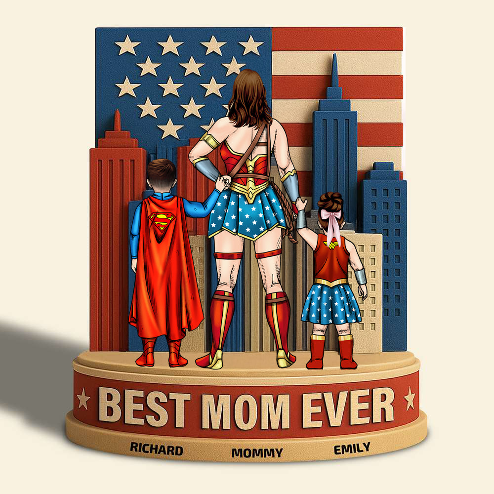 Personalized Best Dad Ever Acrylic Plaque Gift for Him