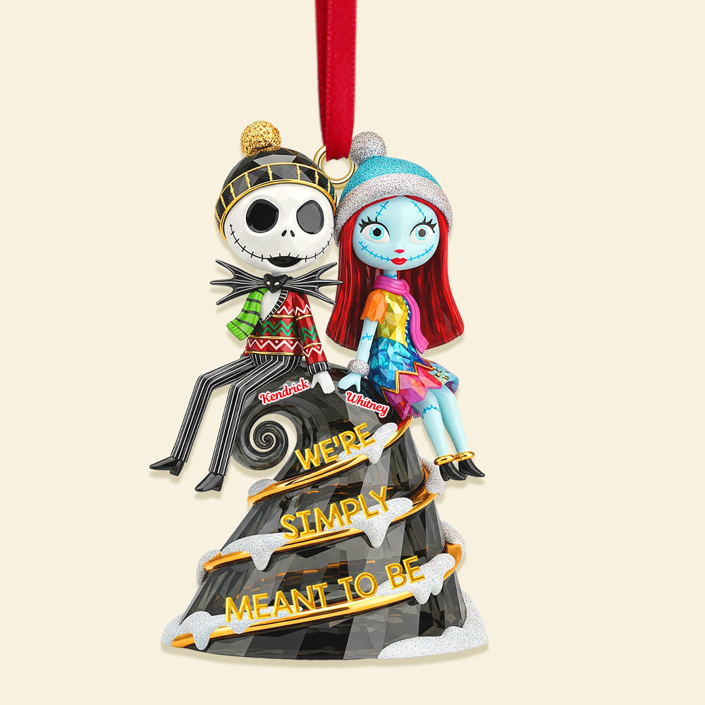 Personalized Spooky Couple Acrylic Ornament Gift for Couples