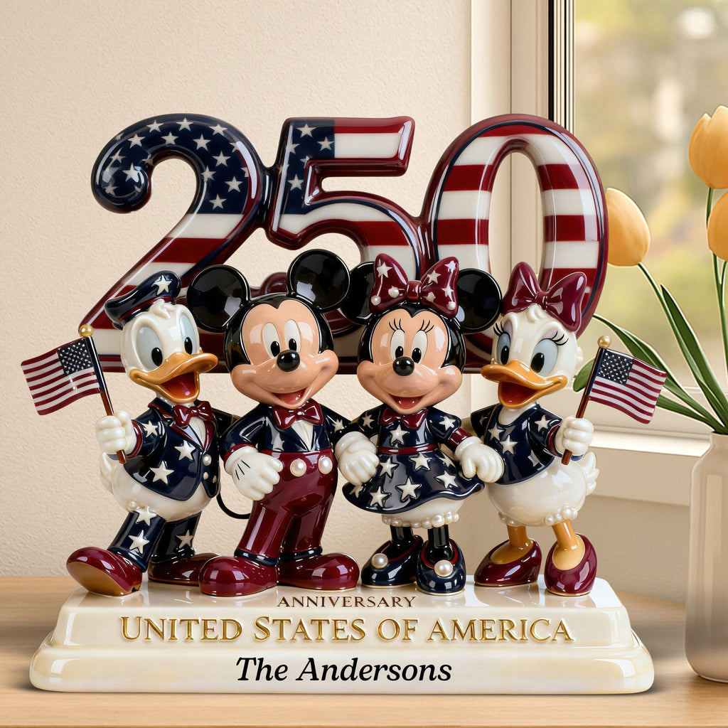 Personalized Acrylic Plaque 250th Anniversary USA Gift Idea