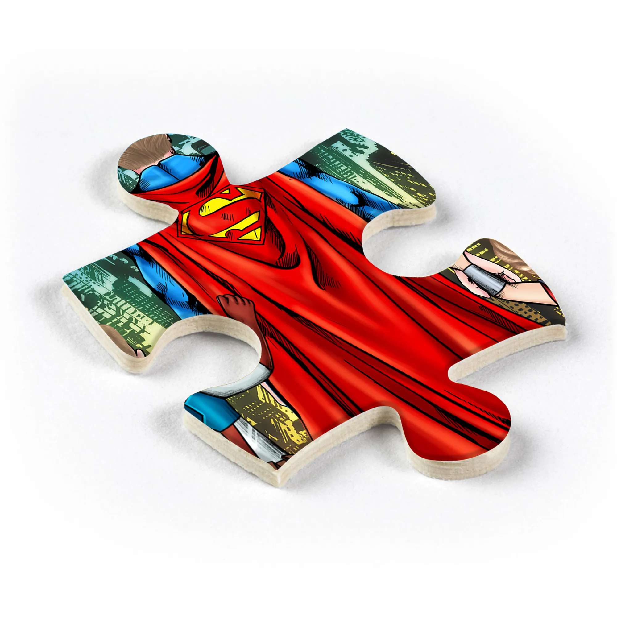 Personalized Superhero Puzzle Best Dad Ever with Kids Gift