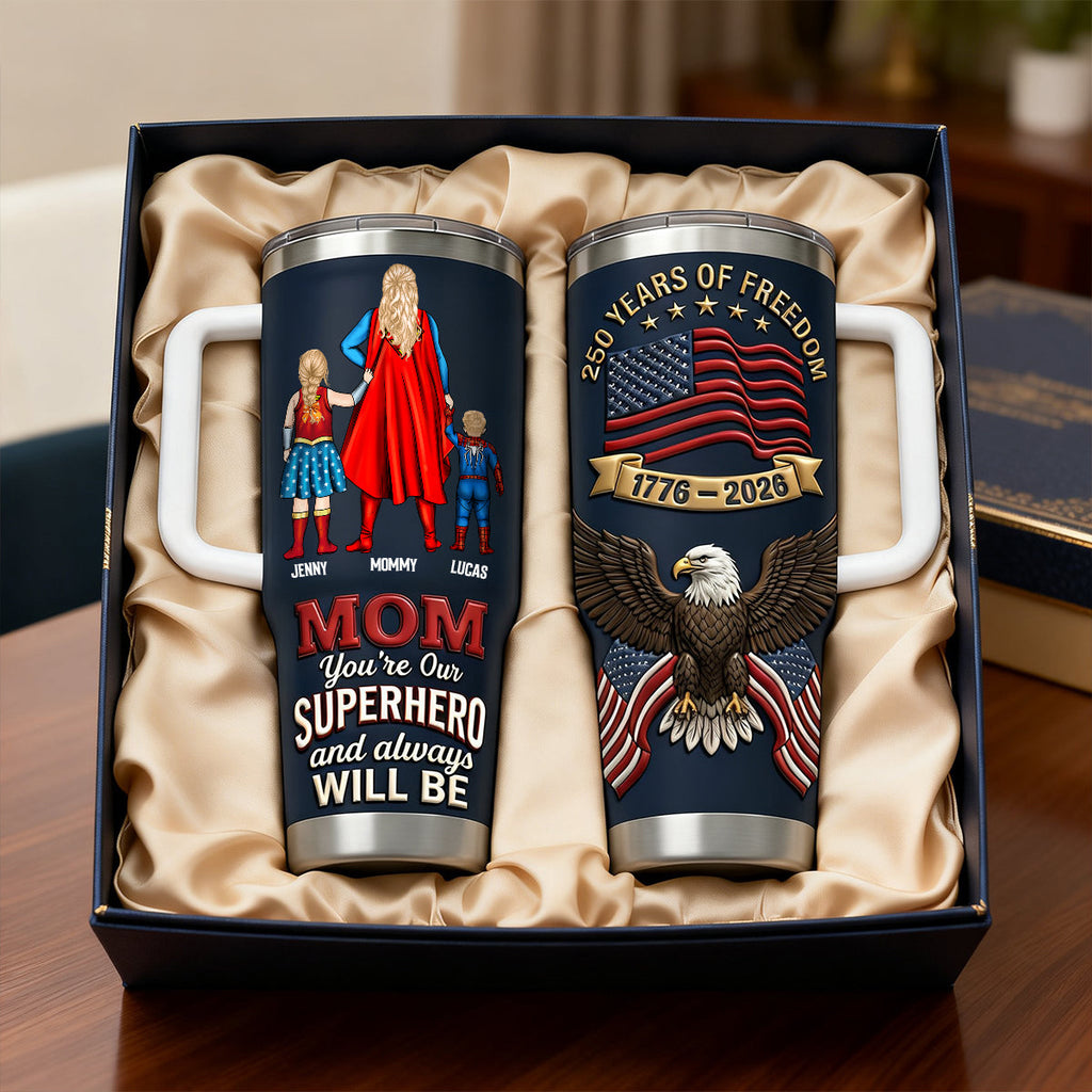 Personalized Freedom Tumbler for Mom and Kids - Custom Family Gift Tumbler GradoCreations