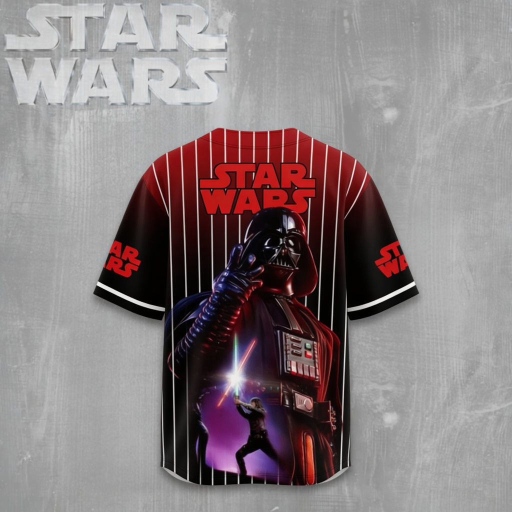Personalized Star Wars Baseball Jersey Custom Gift for Movie Fans