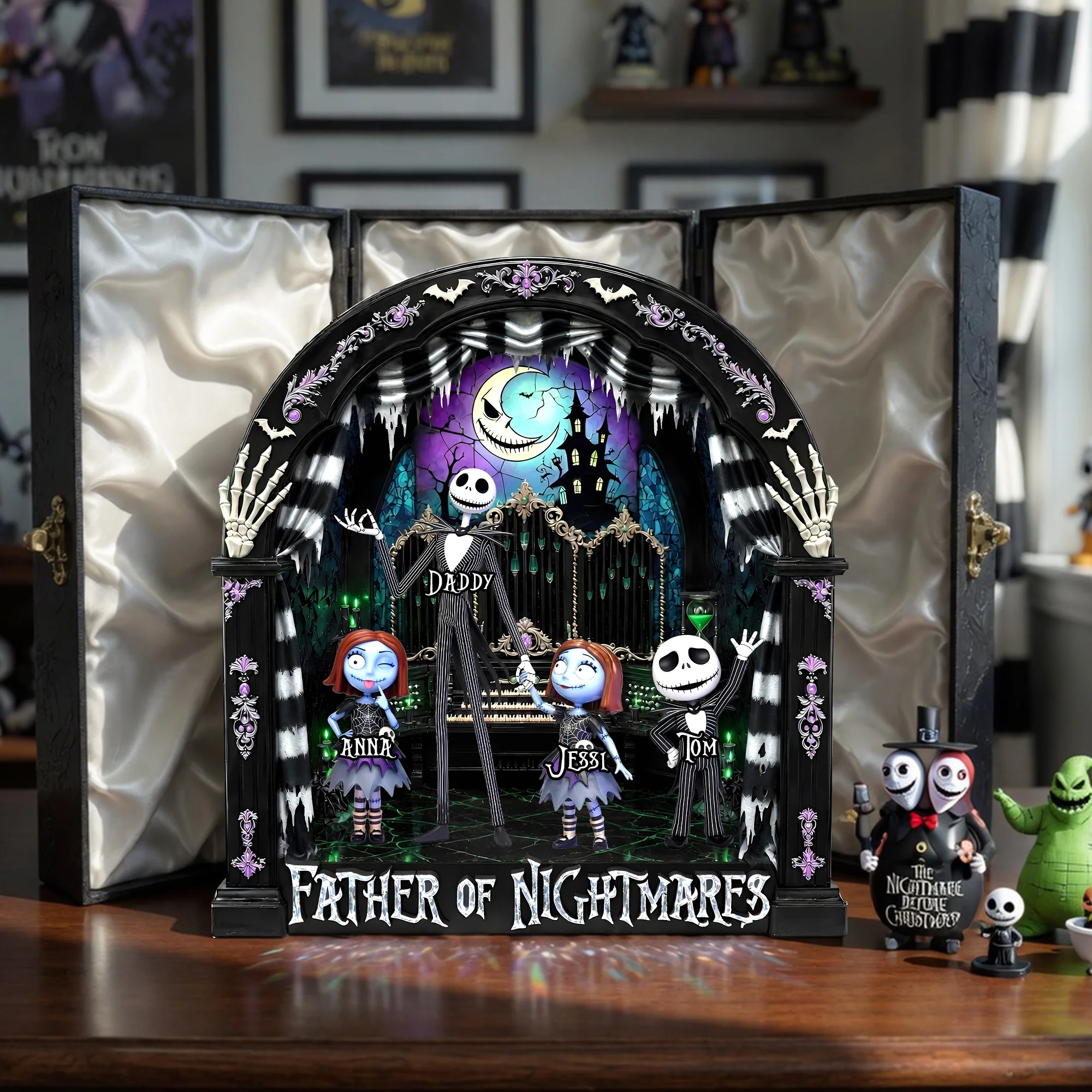 Personalized Acrylic Plaque Father of Nightmares Gift for Dad