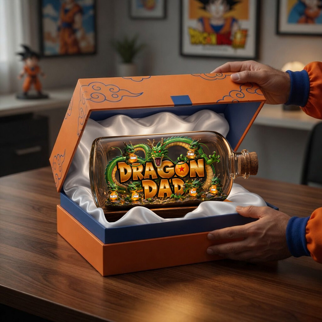 Personalized Dragon Dad Acrylic Plaque Custom Gift for Dad