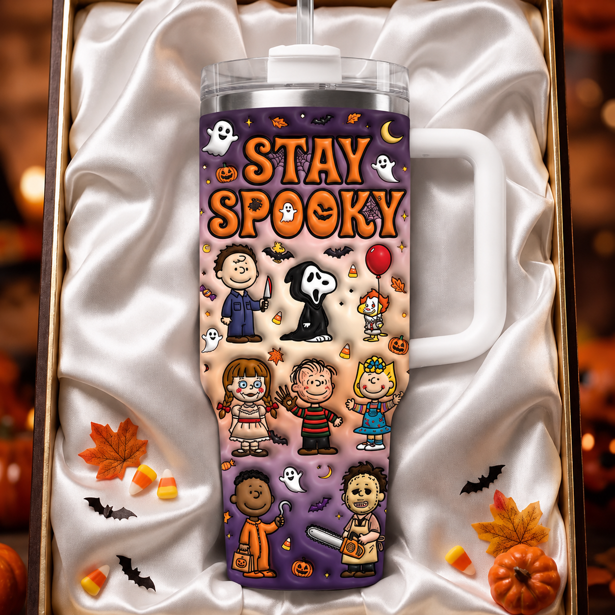 Personalized Stay Spooky Halloween Tumbler Gift for Friends Tumbler GradoCreations