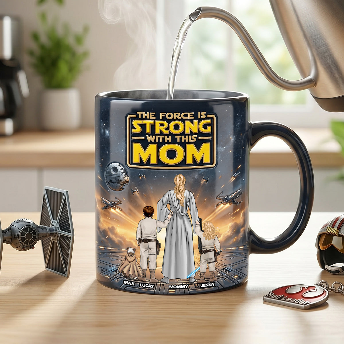 Personalized Color Changing Mug for Mom - Star Wars Theme Gift