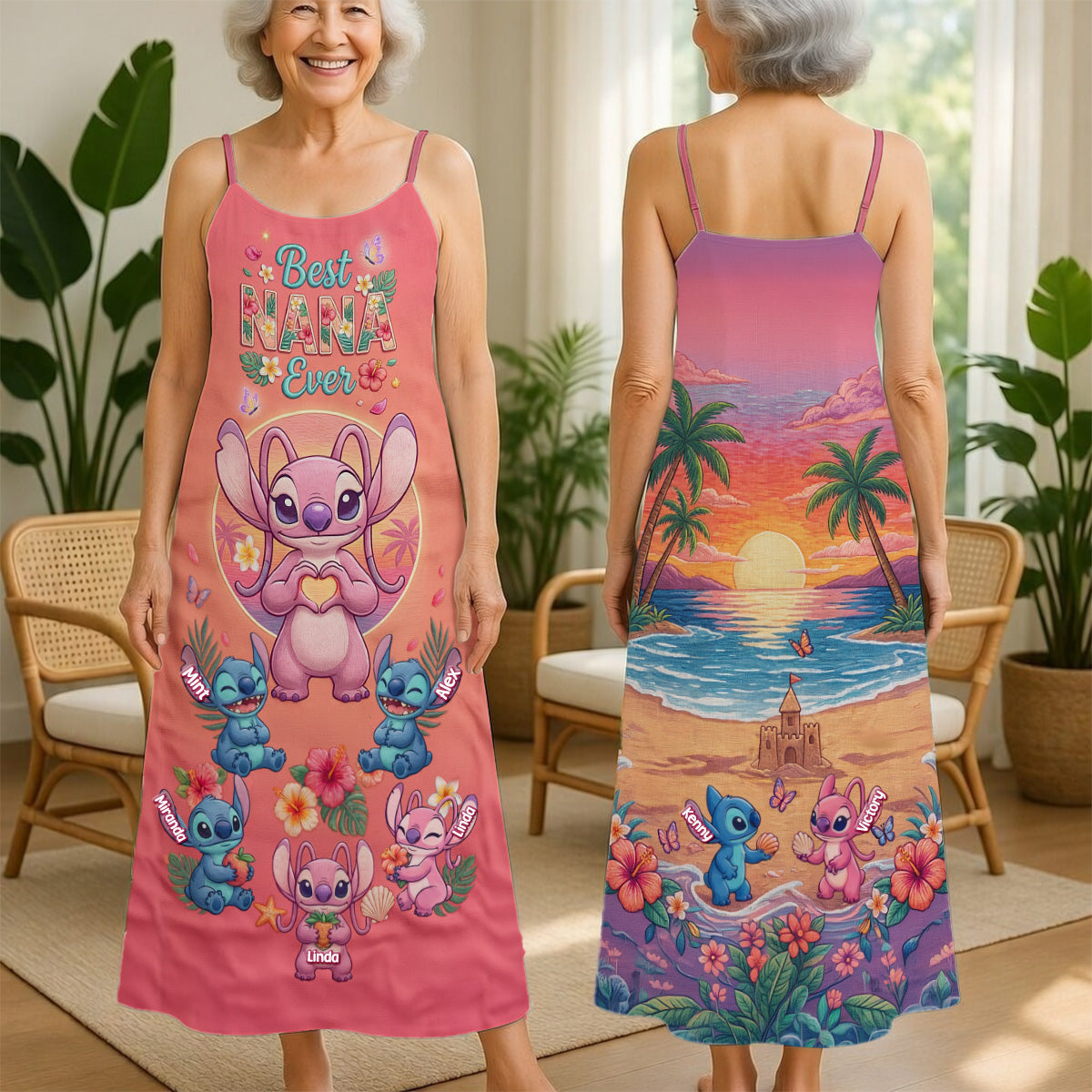 Personalized Maxi Dress for Mom with Movie Theme | Mother's Day Gift