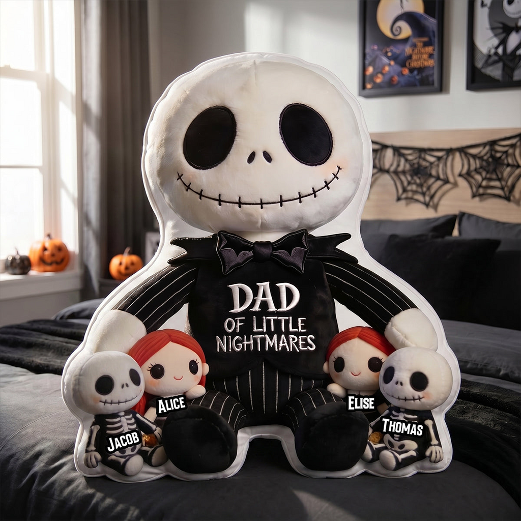 Personalized Spooky Dad Pillow Gift for Father's Day
