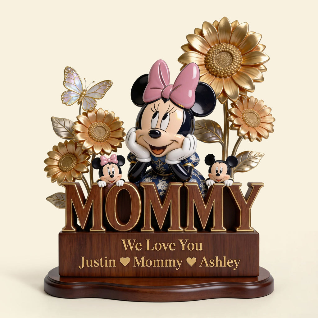 Personalized Acrylic Plaque for Mom with Family Names - Unique Gift Idea