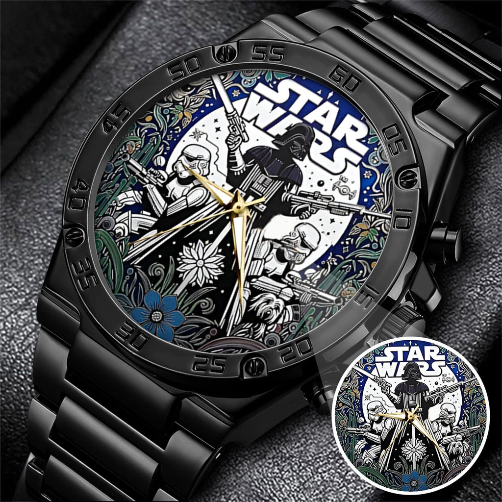 Personalized Star Wars Hand Watch Custom Gift for Movie Fans