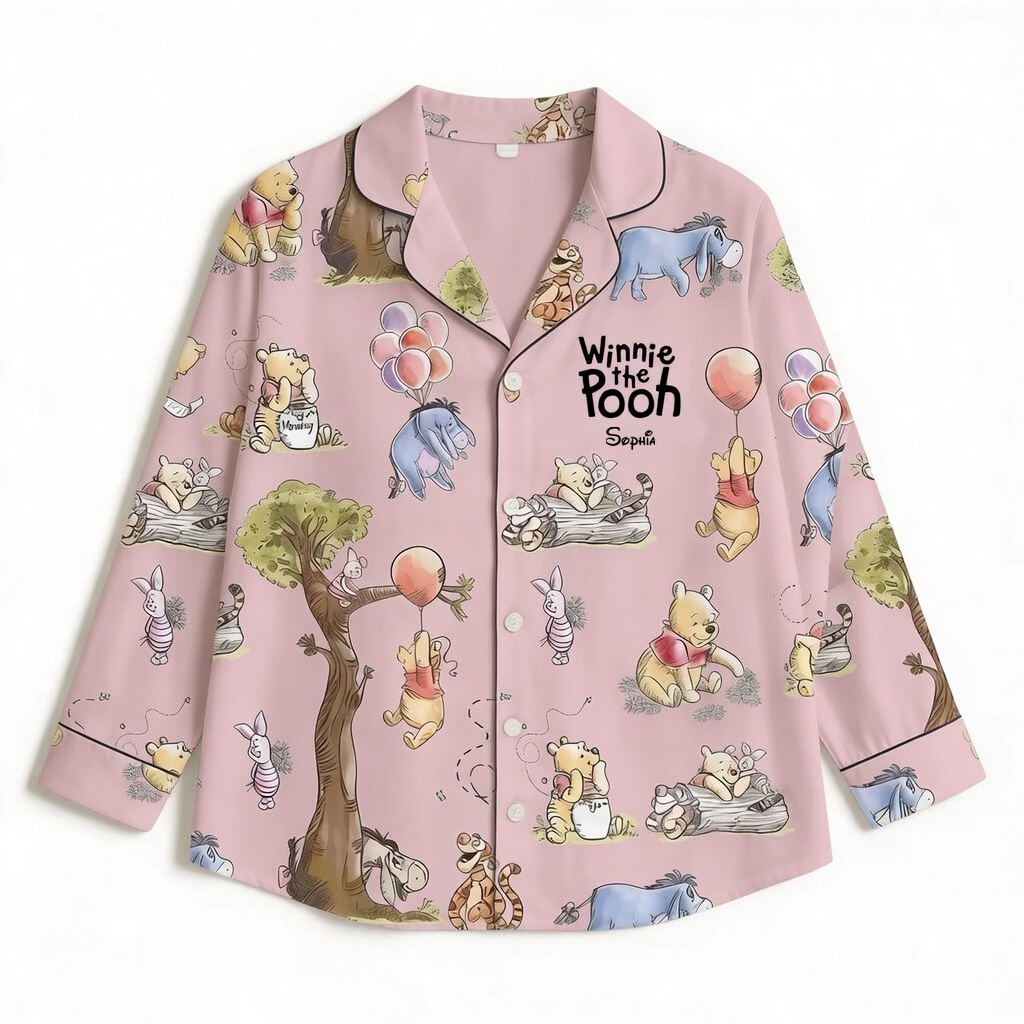 Personalized Winnie the Pooh Pajamas for Movie Fans - Anniversary Gift