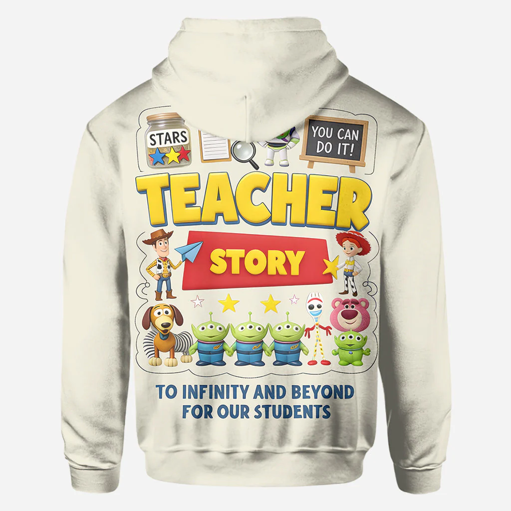 Personalized Teacher Shirt To Infinity and Beyond - Gift for Educators AOP Shirt GradoCreations