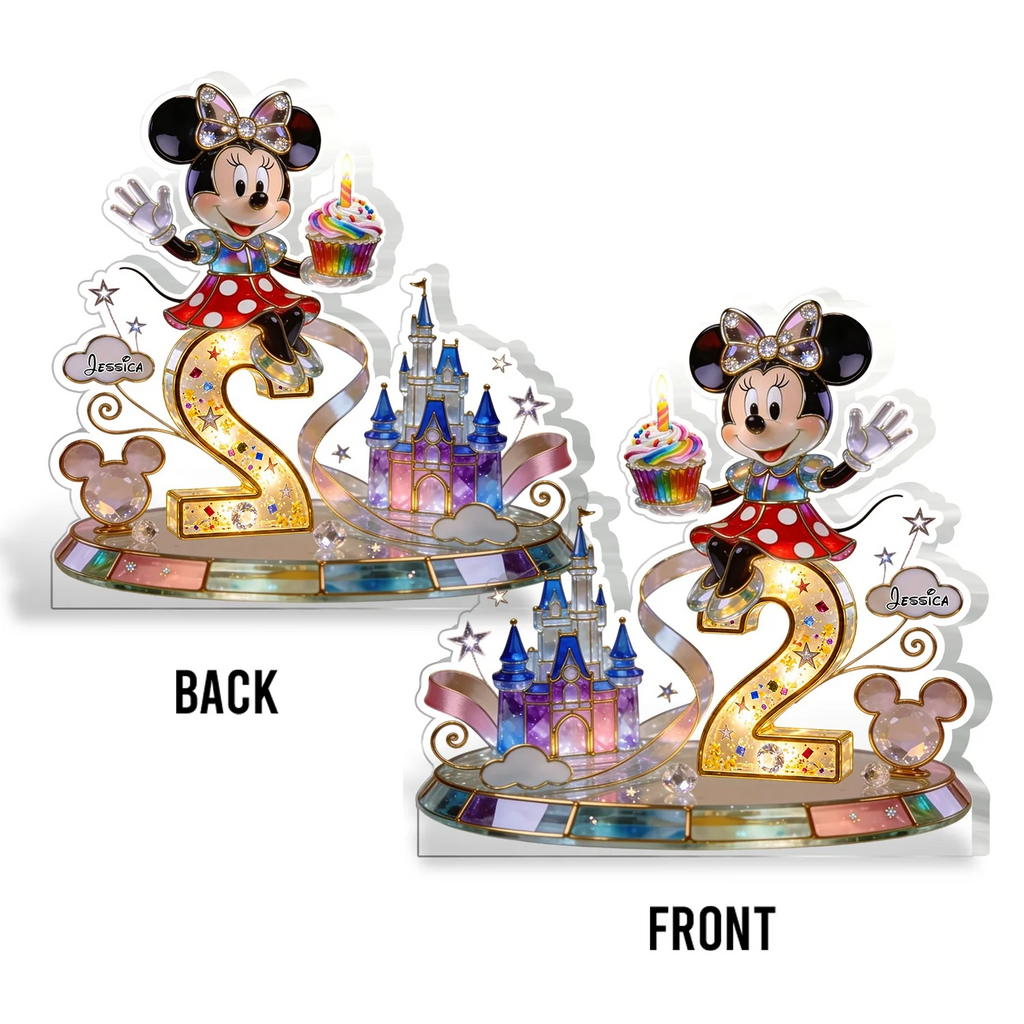 Personalized Acrylic Birthday Plaque with Magic Mouse Gift for Kids Acrylic Plaque GradoCreations