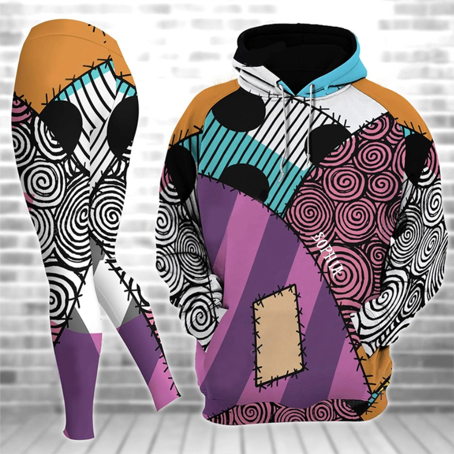 Personalized Spooky Dress Hoodie and Leggings Set for Halloween or Christmas Gift