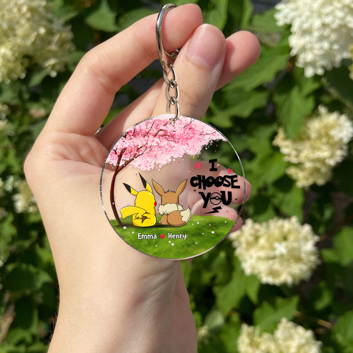 Personalized Acrylic Keychain I Choose You Gift for Couple
