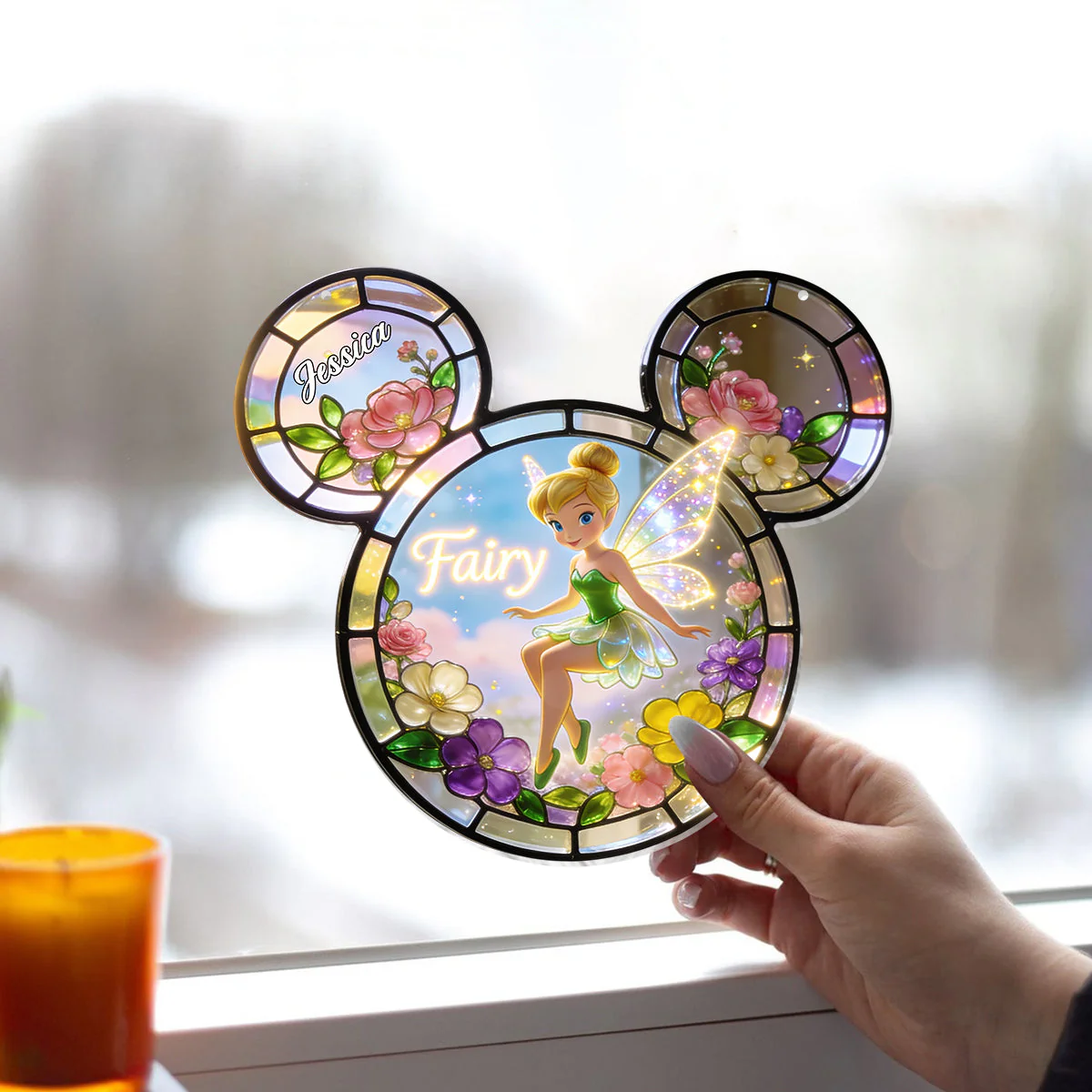 Personalized Fairy Suncatcher Ornament Custom Window Decor Gift