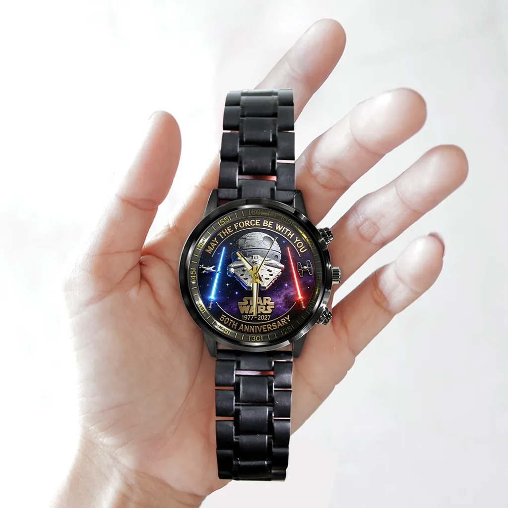 Personalized Star Wars 50th Anniversary Hand Watch Gift for Him