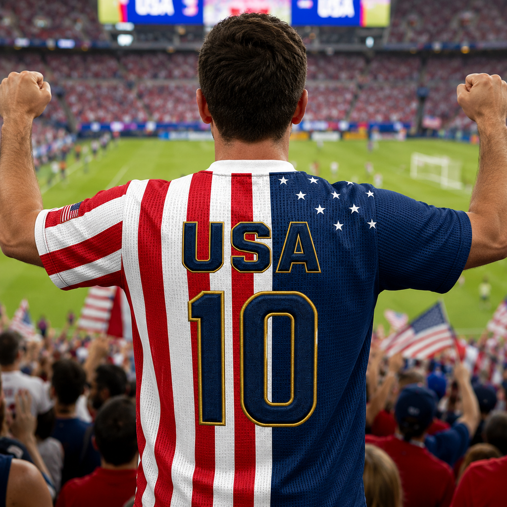 Personalized USA Soccer Jersey Custom Name Football Gift for Fans