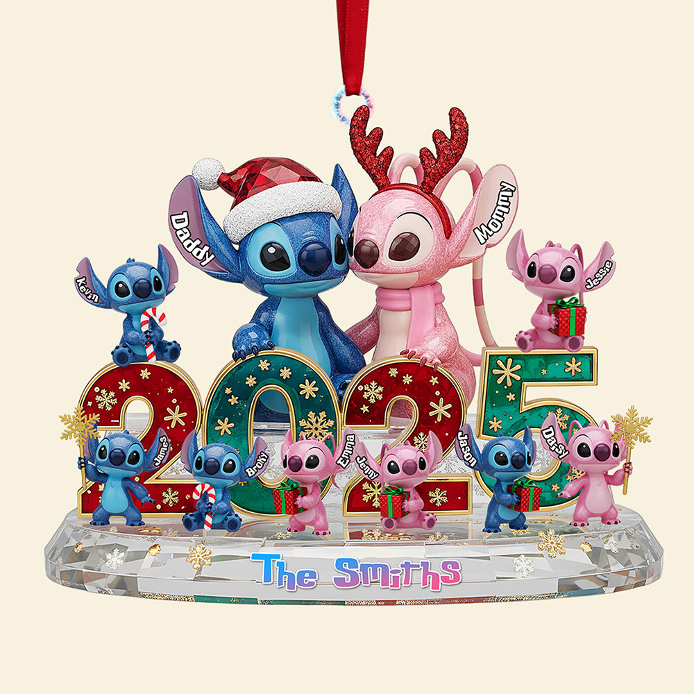Personalized Acrylic Family Ornament Christmas Gift 2025 Ornament GradoCreations