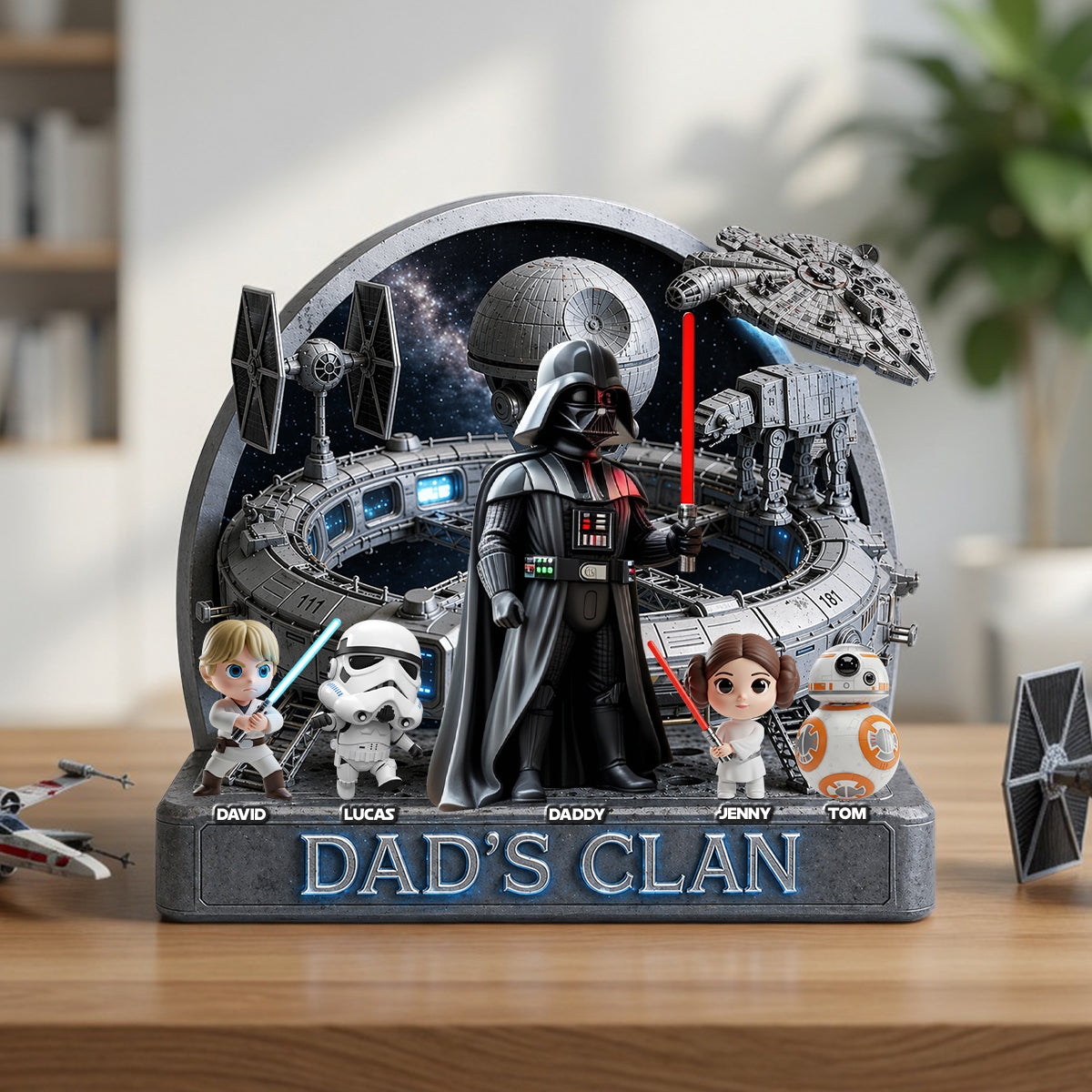 Personalized Acrylic Galaxy Star Plaque Gift for Dad - Father's Day