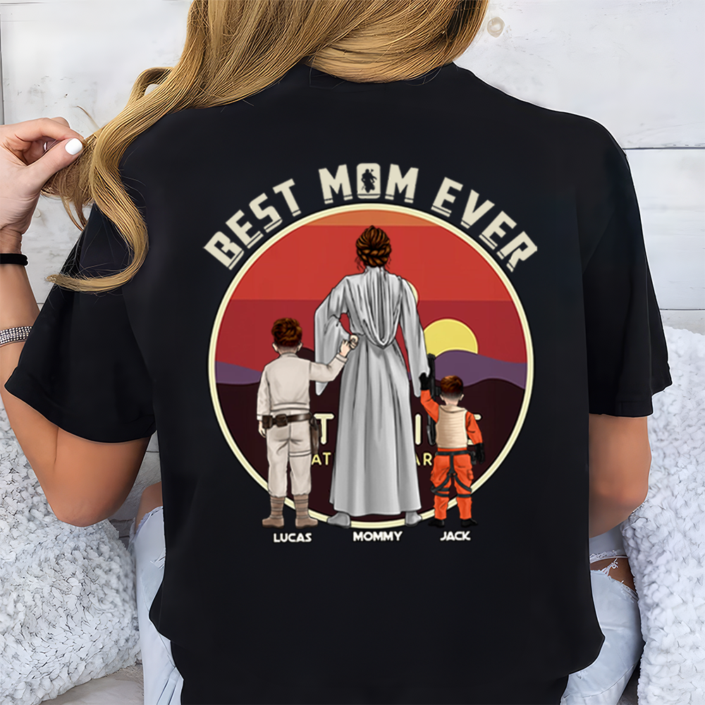 Personalized Best Mom Ever Shirt | Custom Momalorian Gift Cotton Apparel GradoCreations