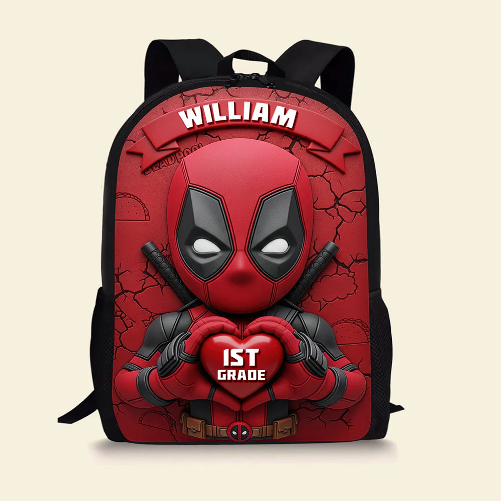 Personalized Cartoon Backpack & Lunch Bag Set for Kids - Back to School Gift