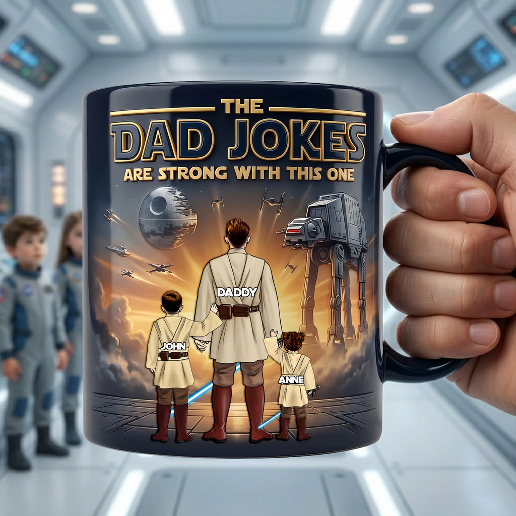 Personalized Color Changing Mug with Funny Dad Jokes Gift for Father’s Day Color Changing Mug GradoCreations