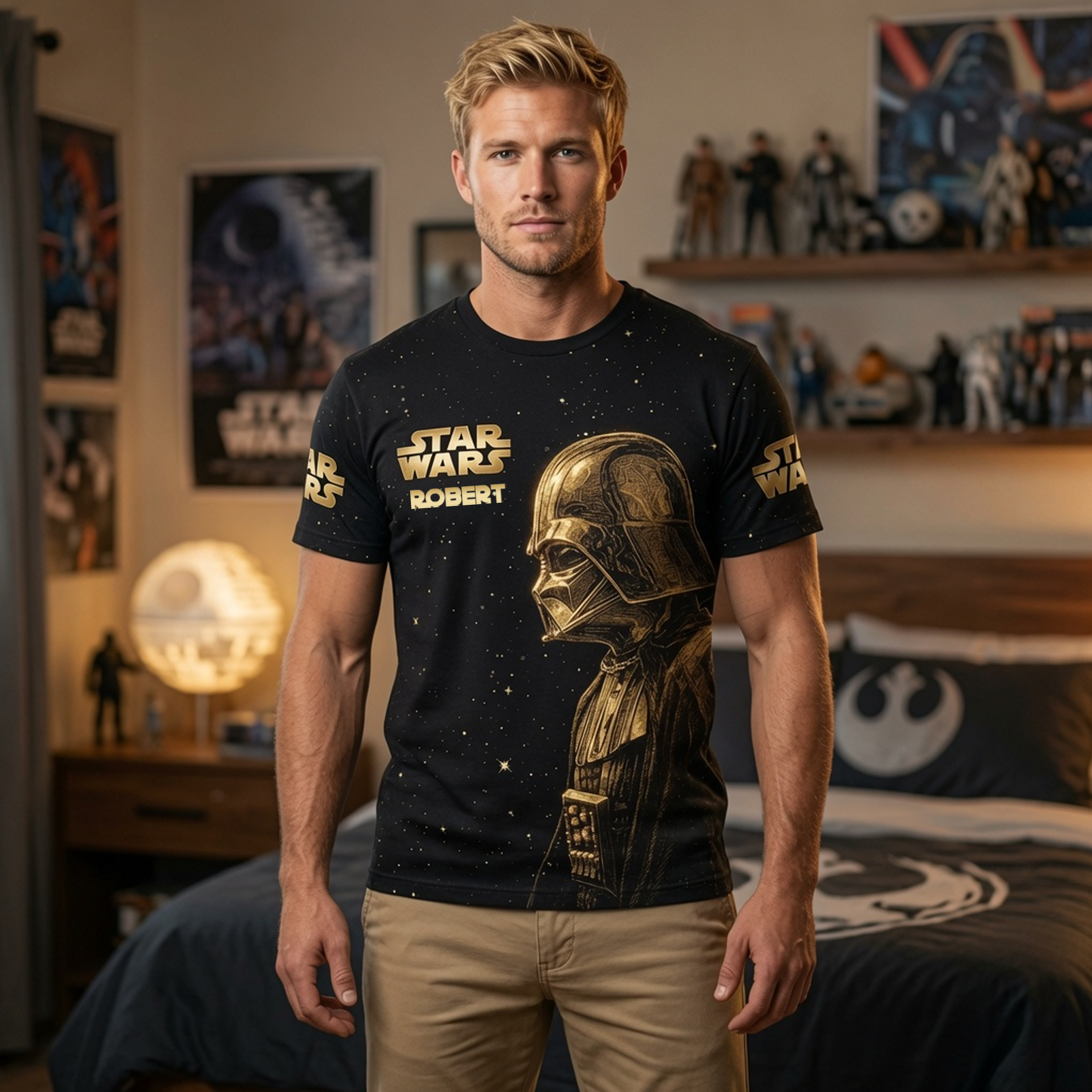Personalized Star Wars 50th Anniversary All Over Shirt Gift for Fans