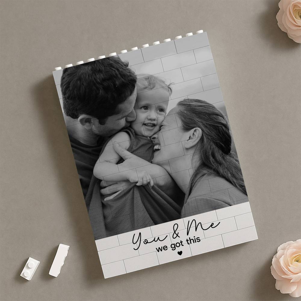 Personalized Photo Building Block Gift for Couple - Custom Love Puzzle HN590 - Building Blocks GradoCreations