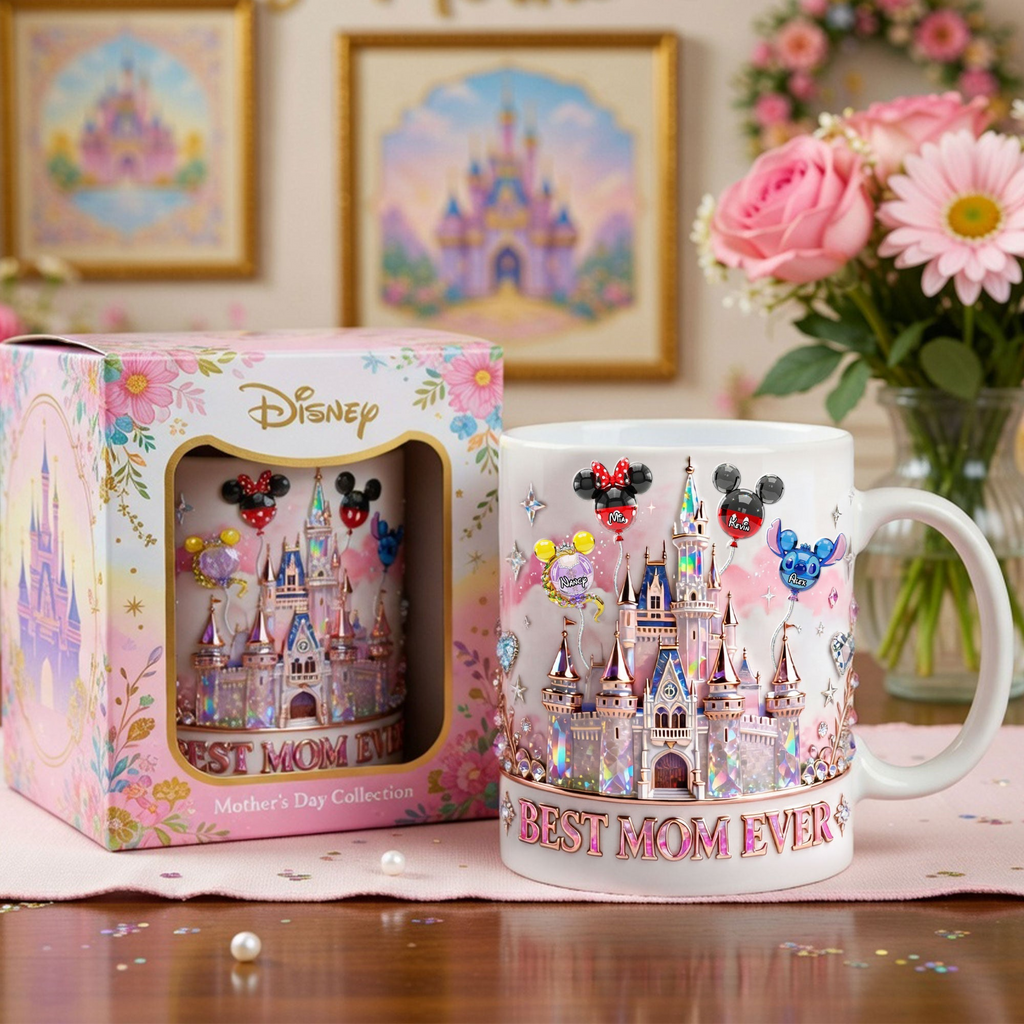 Personalized Magic Castle Coffee Mug Best Mom Ever Gift