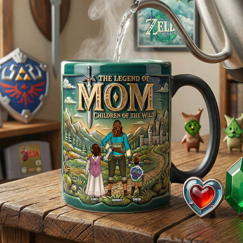 Personalized Accent Mug for Mom Magical Adventure Gift Mug GradoCreations