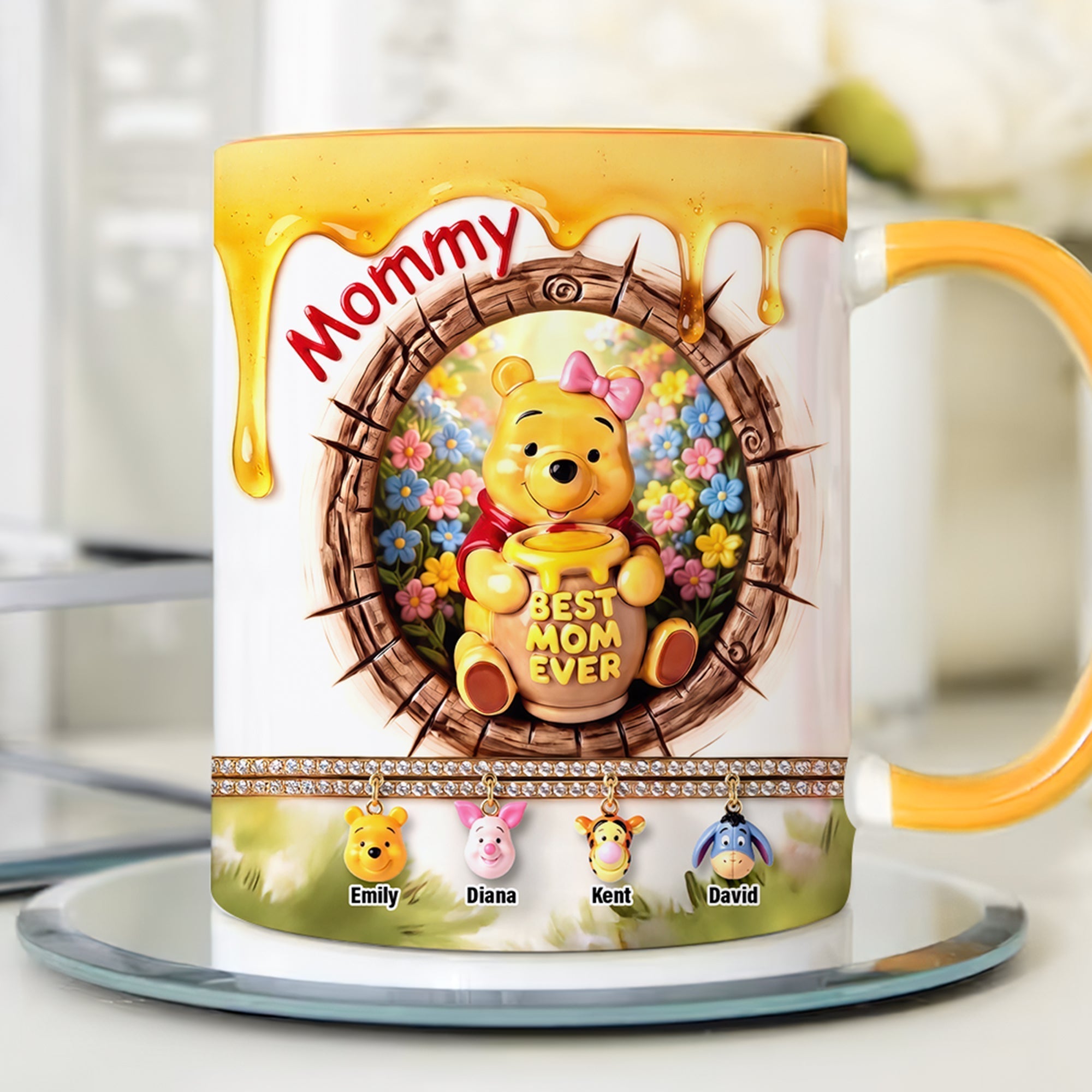 Personalized Honey Bear Best Mom Ever Mug Gift for Mom