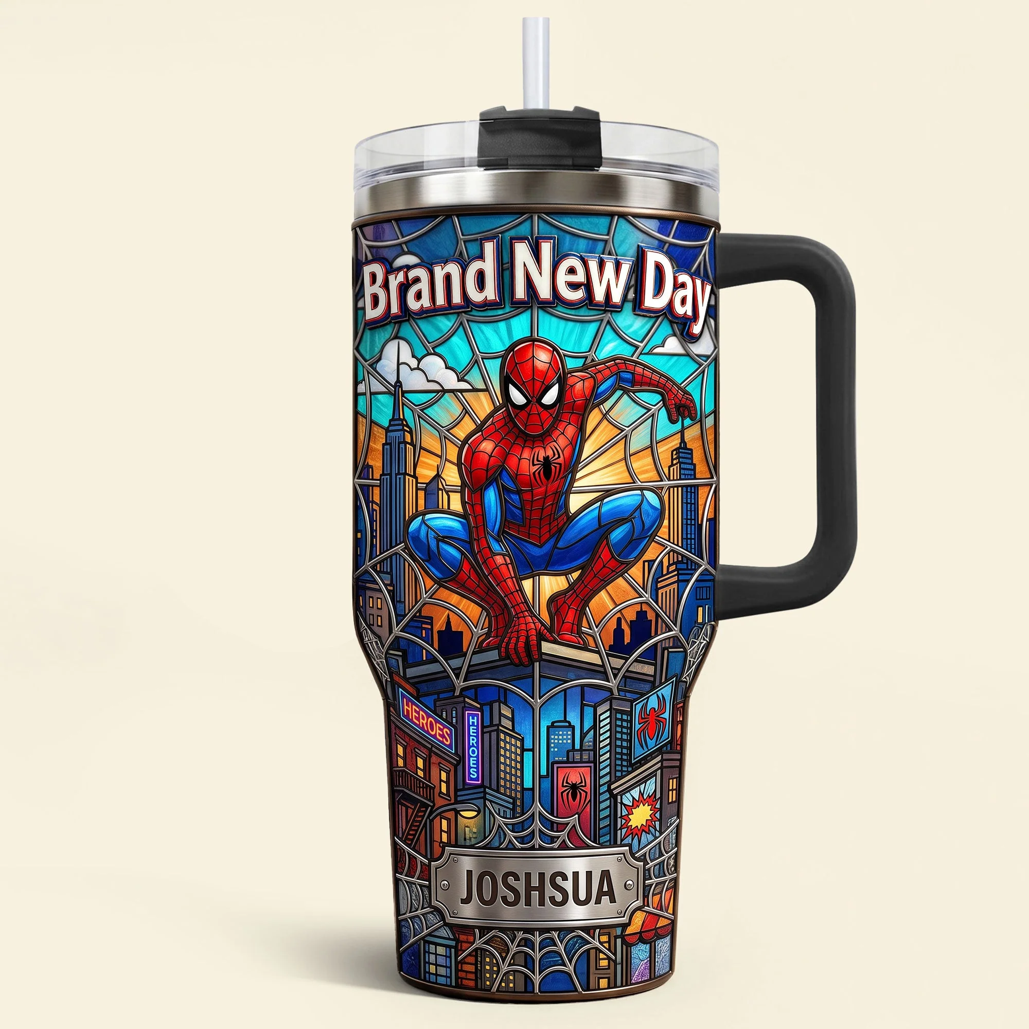 Personalized 40oz Tumbler with 3D Effect for Movie Fans Tumbler GradoCreations