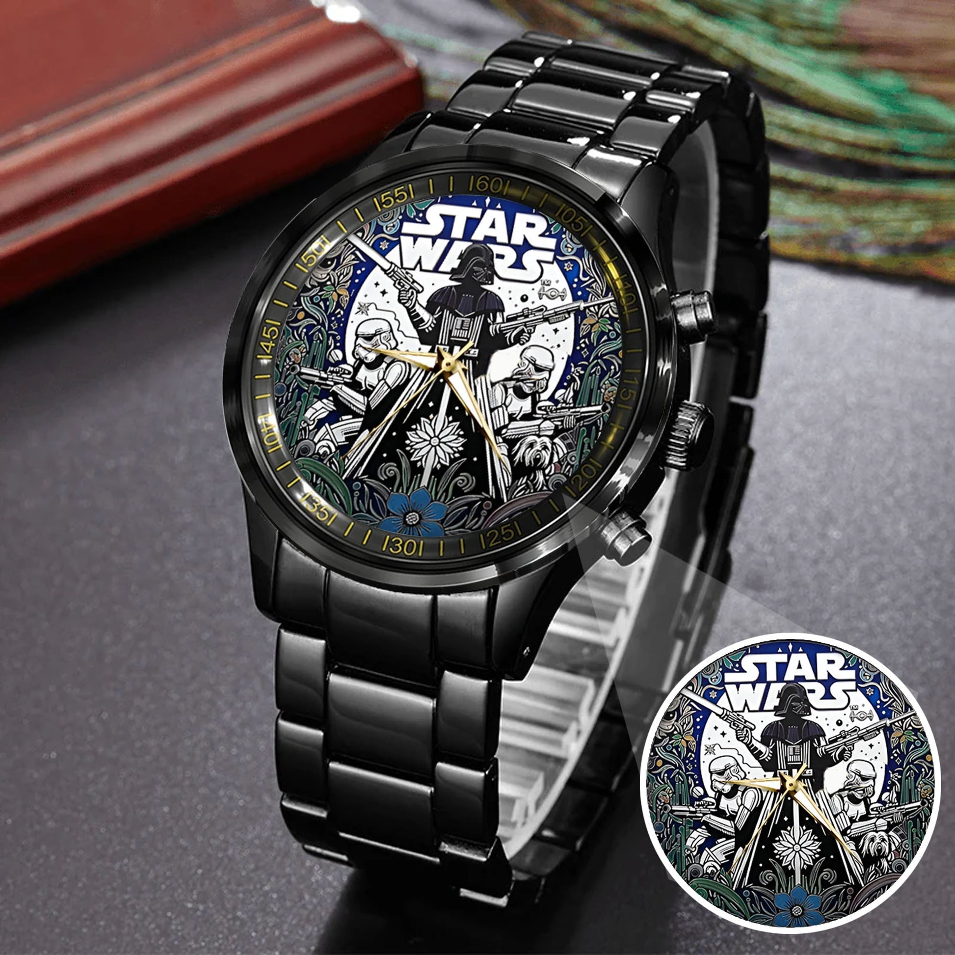 Personalized Star Wars Hand Watch Custom Gift for Movie Fans