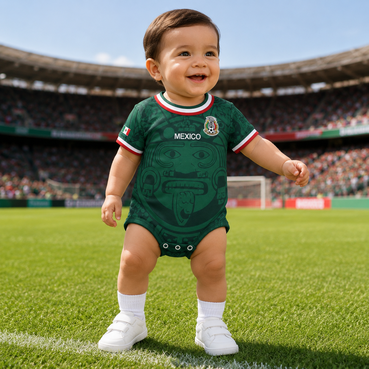Personalized Mexico Baby Jersey Bodysuit Custom Name Gift for New Parents