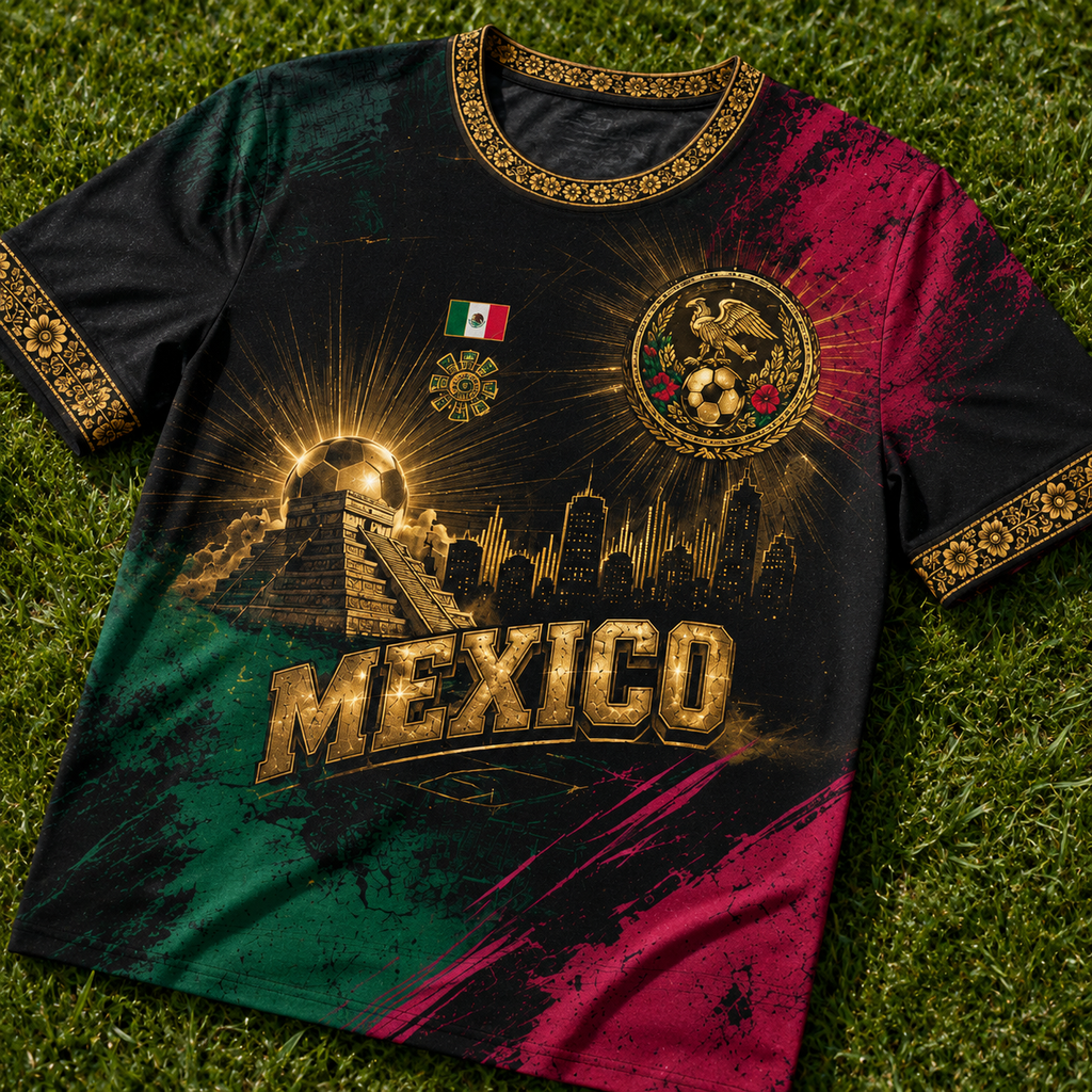 Personalized Mexico Soccer Jersey Custom Name Gift for Football Fans